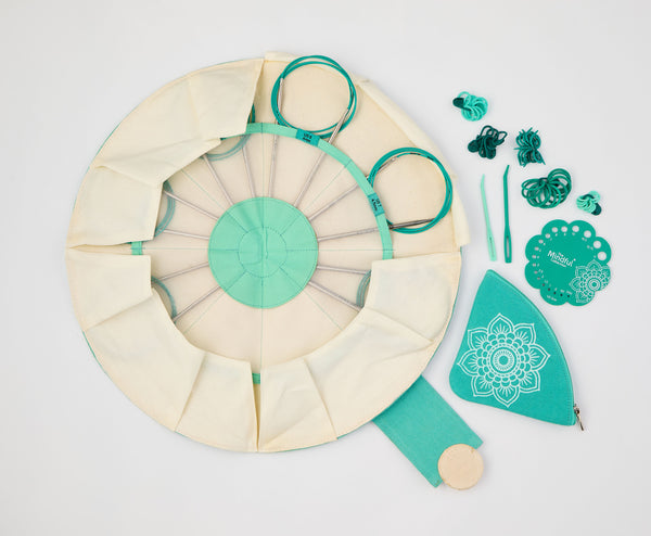 KnitPro "Mindful" 100cm (40") Fixed Circular Knitting Needles - Serene Set of 8