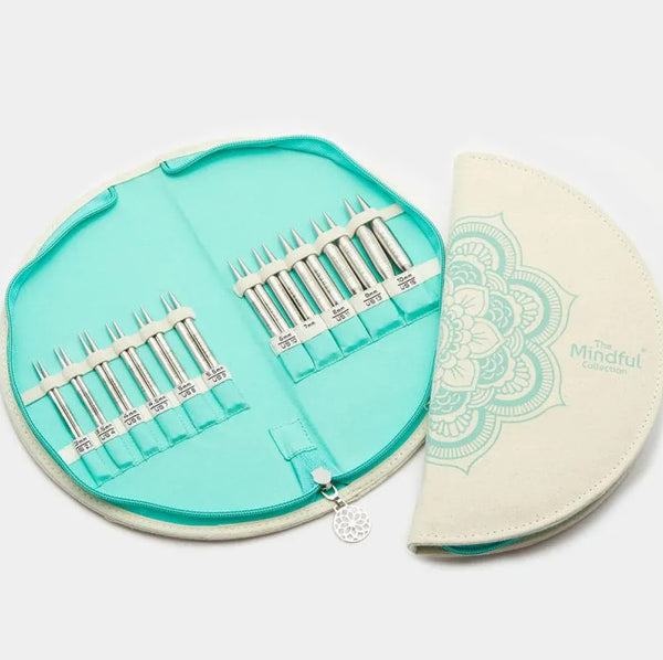KnitPro "Mindful" 10cm (4") Interchangeable Knitting Needles - Warmth Set of 11