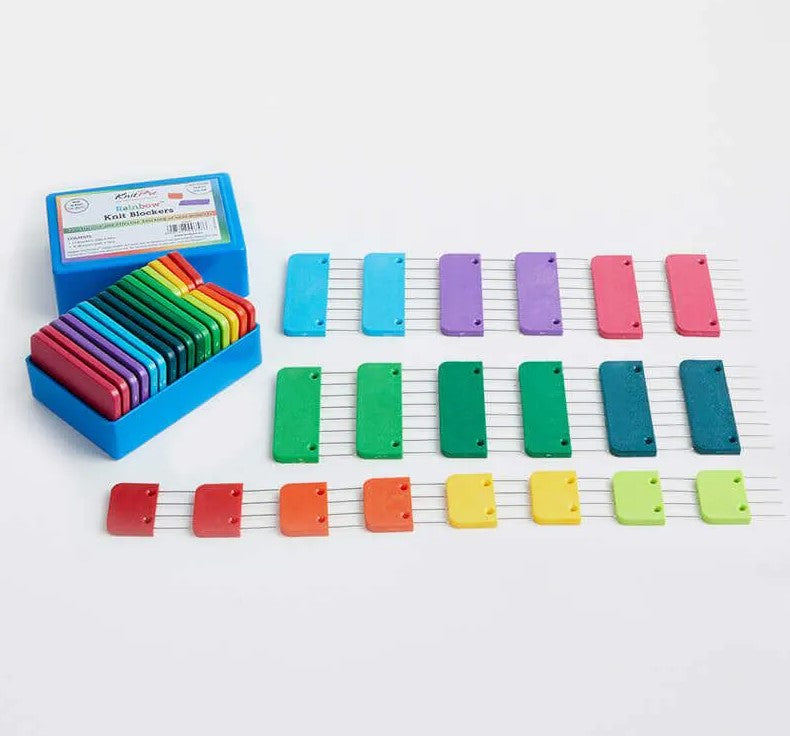 Knitpro Knit Blockers - Rainbow Set of 20