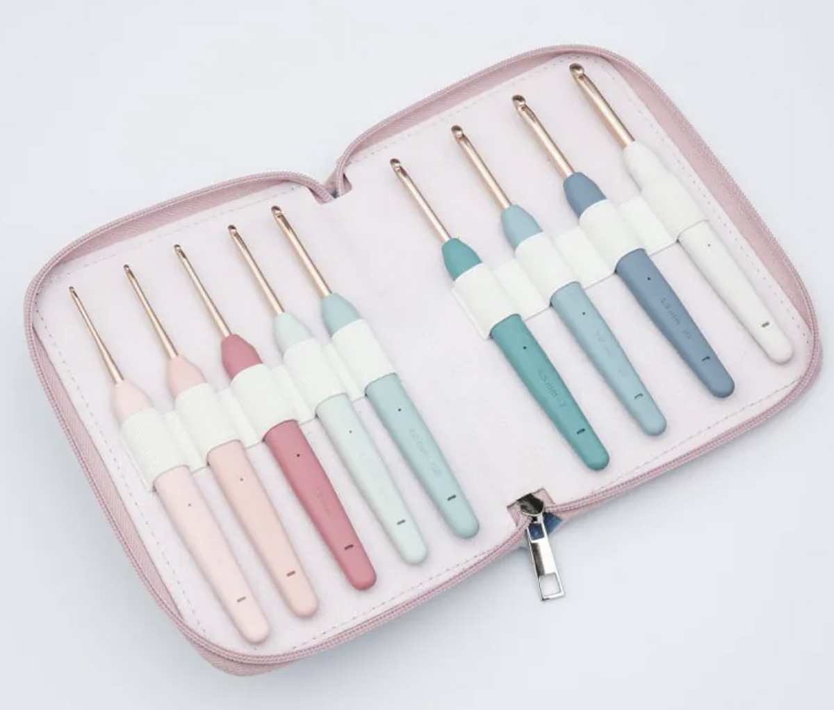 KnitPro "Vybe" Rose Gold Crochet Hooks - Deluxe Set