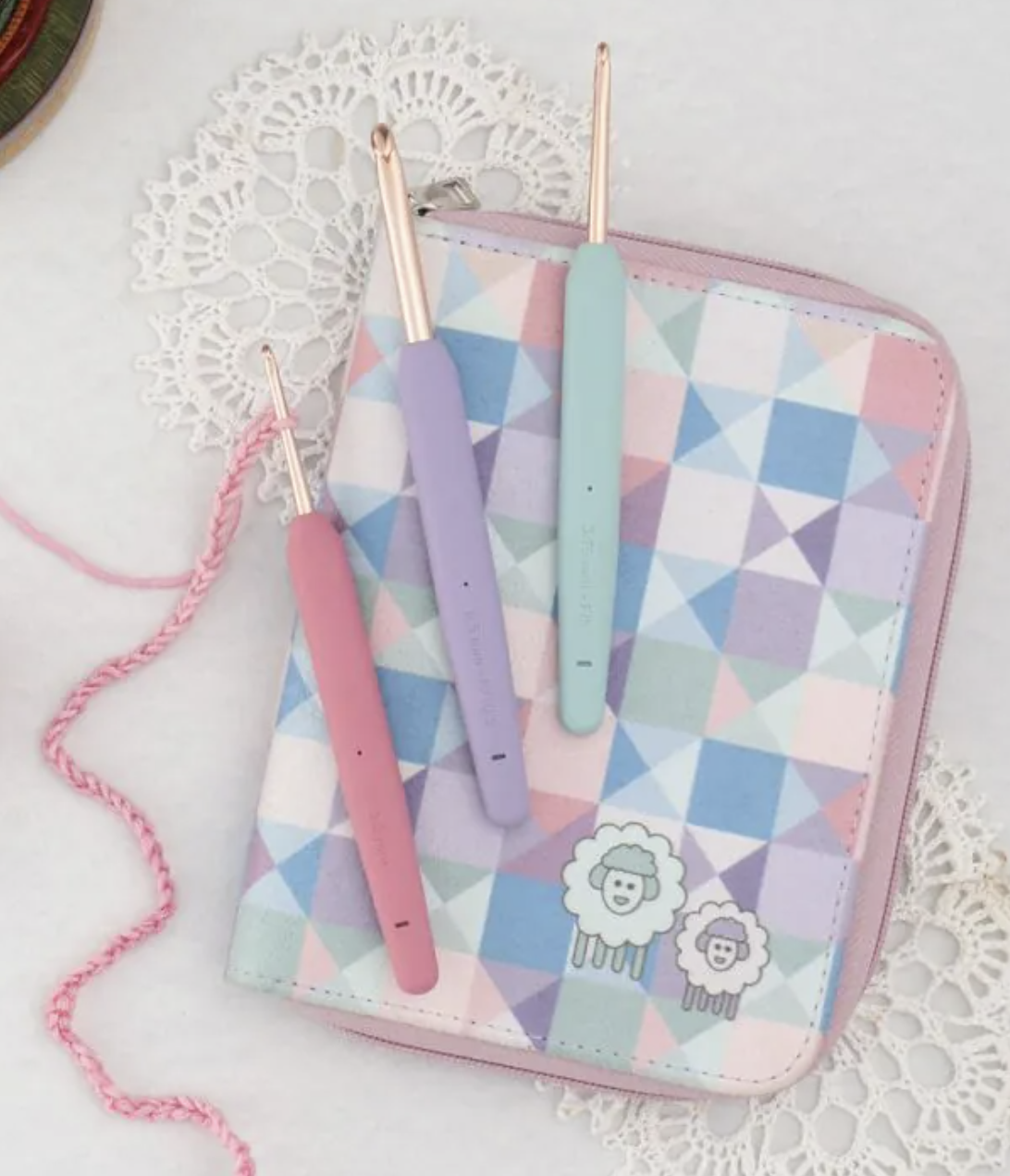 KnitPro "Vybe" Rose Gold Crochet Hooks - Grande Set