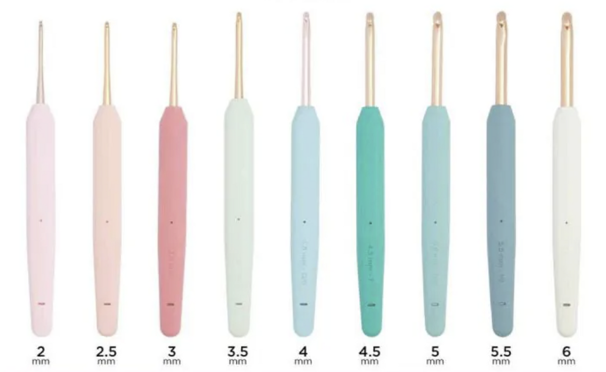 KnitPro "Vybe" Rose Gold Crochet Hooks - Deluxe Set