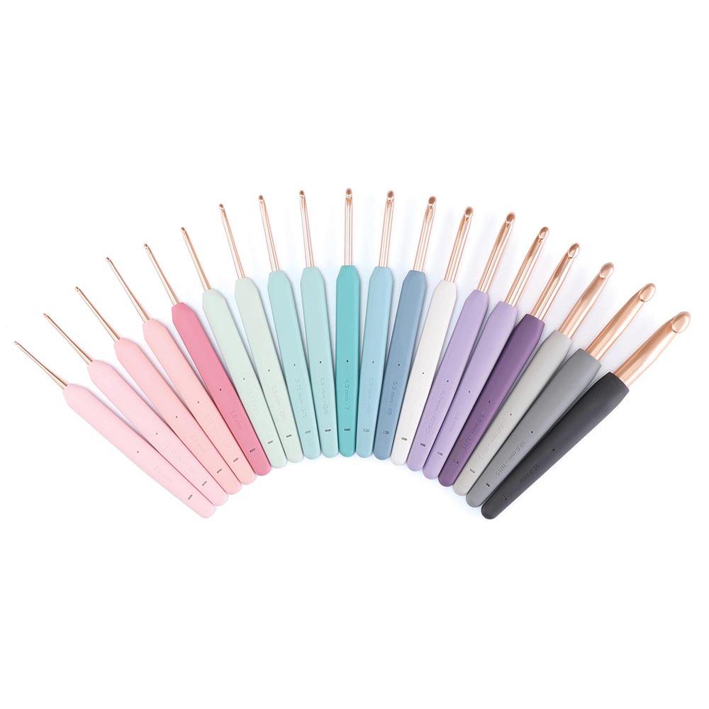 KnitPro "Vybe" Rose Gold Crochet Hook (Dif. Sizes)