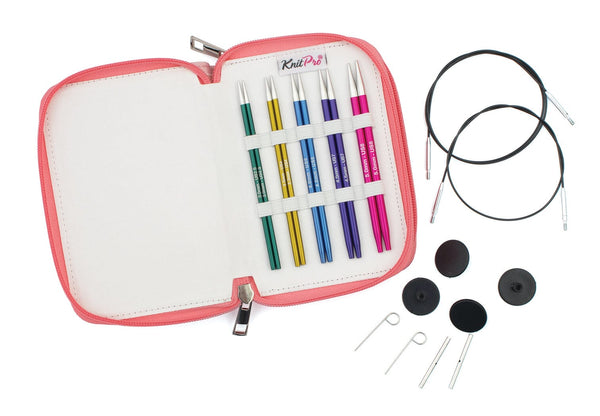 KnitPro "Zing" 13cm (5") Interchangeable Circular Knitting Needles - Starter Set