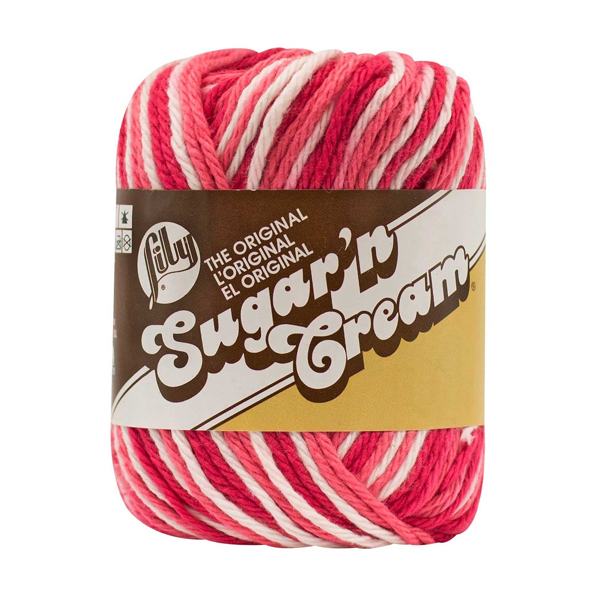 Lily 55g "Sugar n Cream" Worsted 100% Cotton Yarn - Ombre Colours