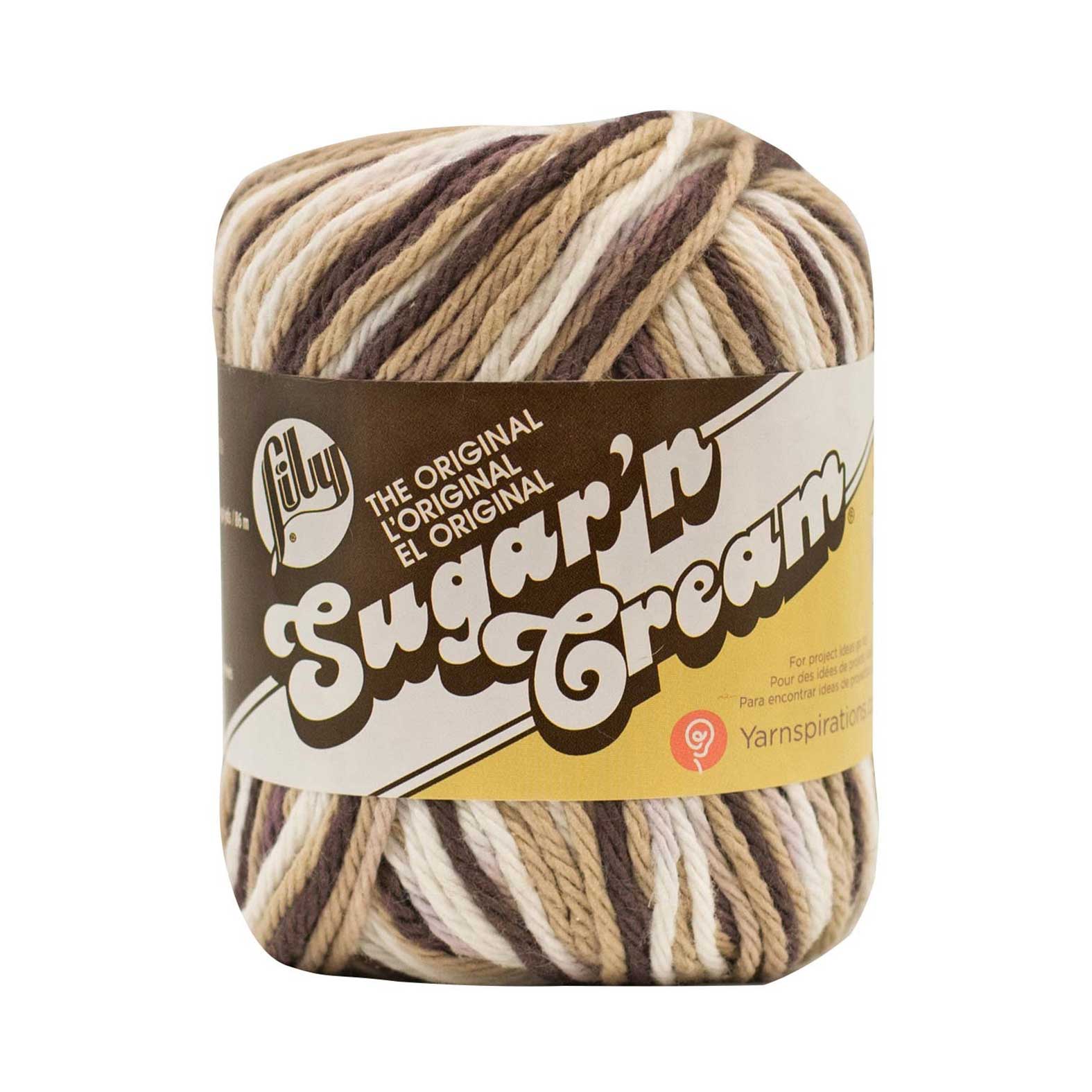 Lily 55g "Sugar n Cream" Worsted 100% Cotton Yarn - Ombre Colours