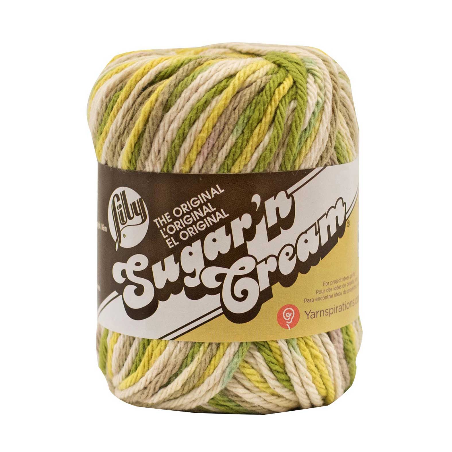 Lily 55g "Sugar n Cream" Worsted 100% Cotton Yarn - Ombre Colours