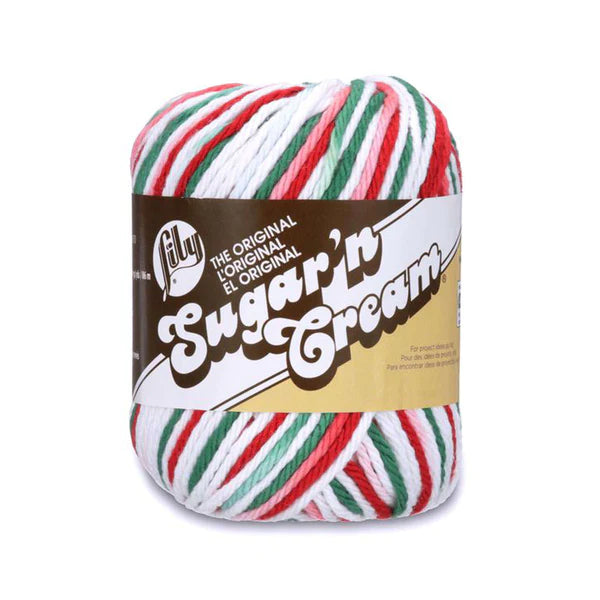 Lily 55g "Sugar ‘n Cream" 4-ply 100% Cotton Yarn - Ombre Colours