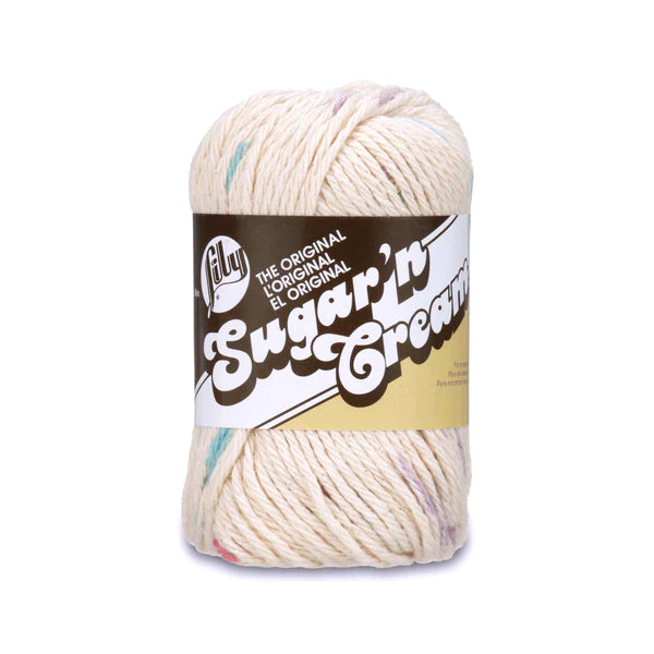 Lily 55g "Sugar ‘n Cream" 4-ply 100% Cotton Yarn - Ombre Colours