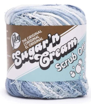 Lily 75g "Sugar n Cream" Worsted 100% Cotton Yarn - Scrub Off
