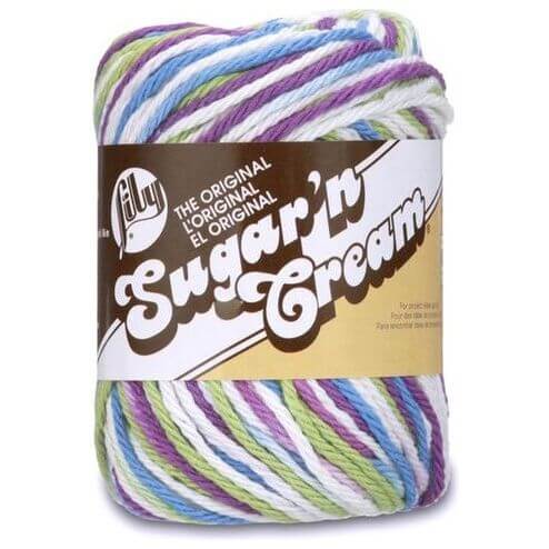 Lily 55g "Sugar n Cream" Worsted 100% Cotton Yarn - Ombre Colours