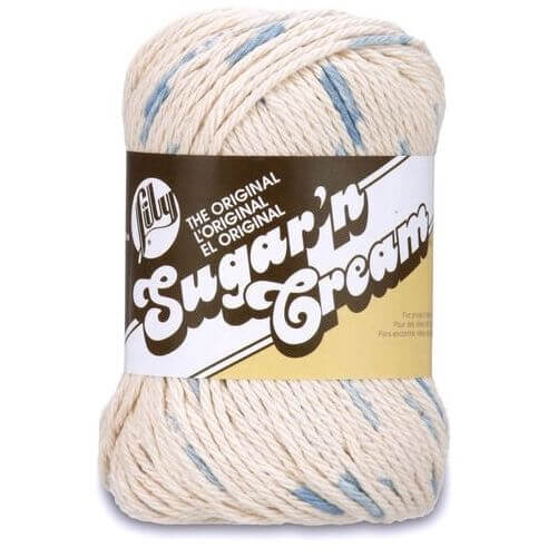 Lily 55g "Sugar n Cream" Worsted 100% Cotton Yarn - Ombre Colours