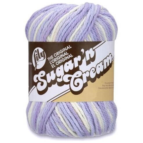 Lily 55g "Sugar n Cream" Worsted 100% Cotton Yarn - Ombre Colours