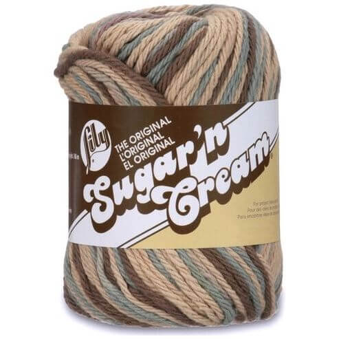 Lily 55g "Sugar n Cream" Worsted 100% Cotton Yarn - Ombre Colours