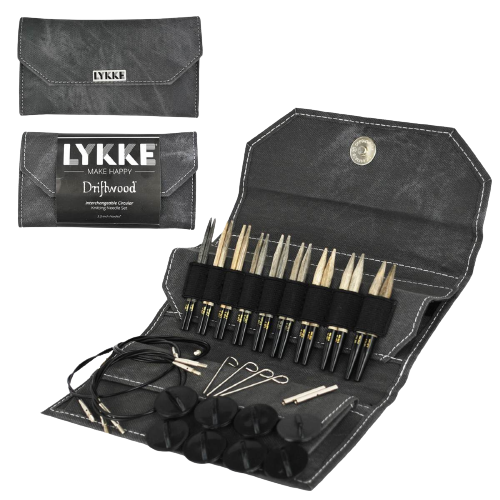 Lykke "Driftwood" 10cm (3.5") Interchangeable Circular Knitting Needle Set