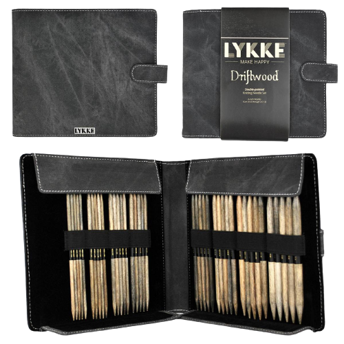 Lykke "Driftwood" 15cm (6") Double Point Knitting Needle Set - Large