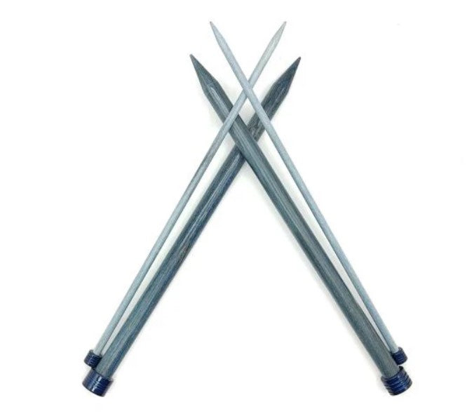 Lykke "Indigo" 25cm (10") Single Point Knitting Needles