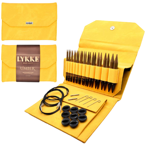 Lykke "Umber" 13cm (5") Interchangeable Circular Knitting Needle Set