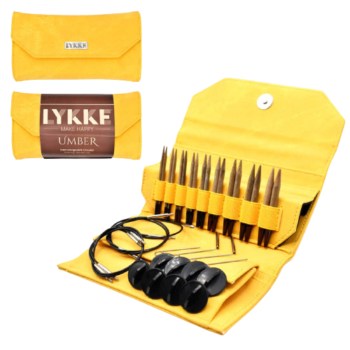 Lykke "Umber" 10cm (3.5") Interchangeable Circular Knitting Needle Set
