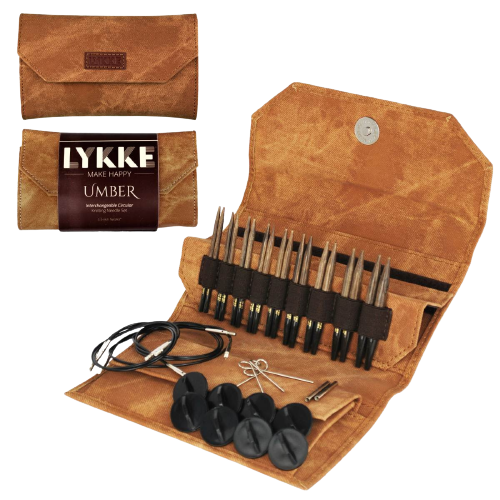 Lykke "Umber" 10cm (3.5") Interchangeable Circular Knitting Needle Set