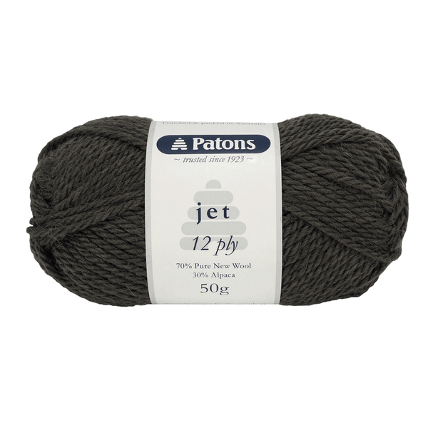 Patons 50g "Jet" 12-Ply Alpaca Wool Blend Yarn