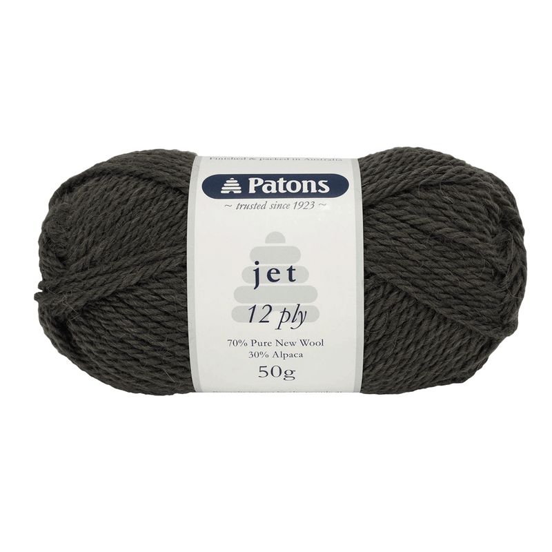 Patons 50g "Jet" 12-Ply Alpaca Wool Blend Yarn