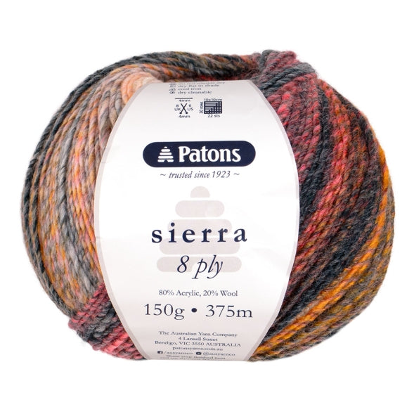Patons 150g "Sierra" Wool & Acrylic Blend Yarn