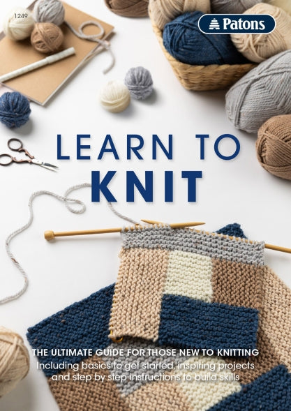 Patons "Learn to Knit" Pattern Book by AYC