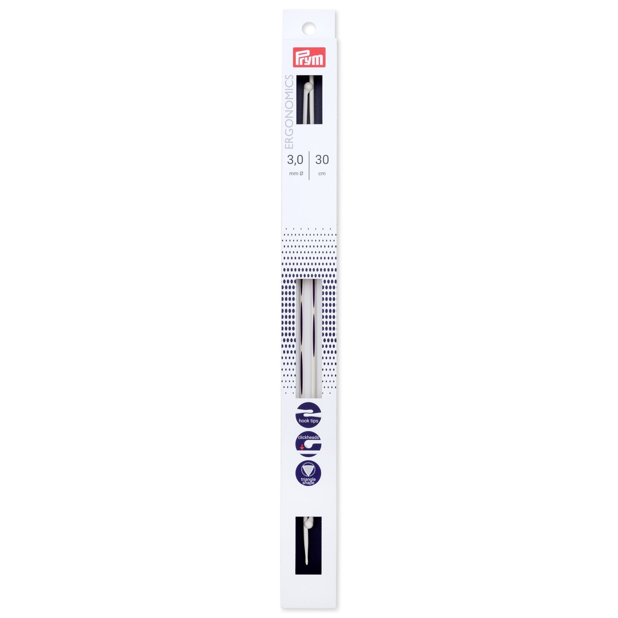 Prym "Ergonomics" 30cm (12") Single Point Knitting Needles