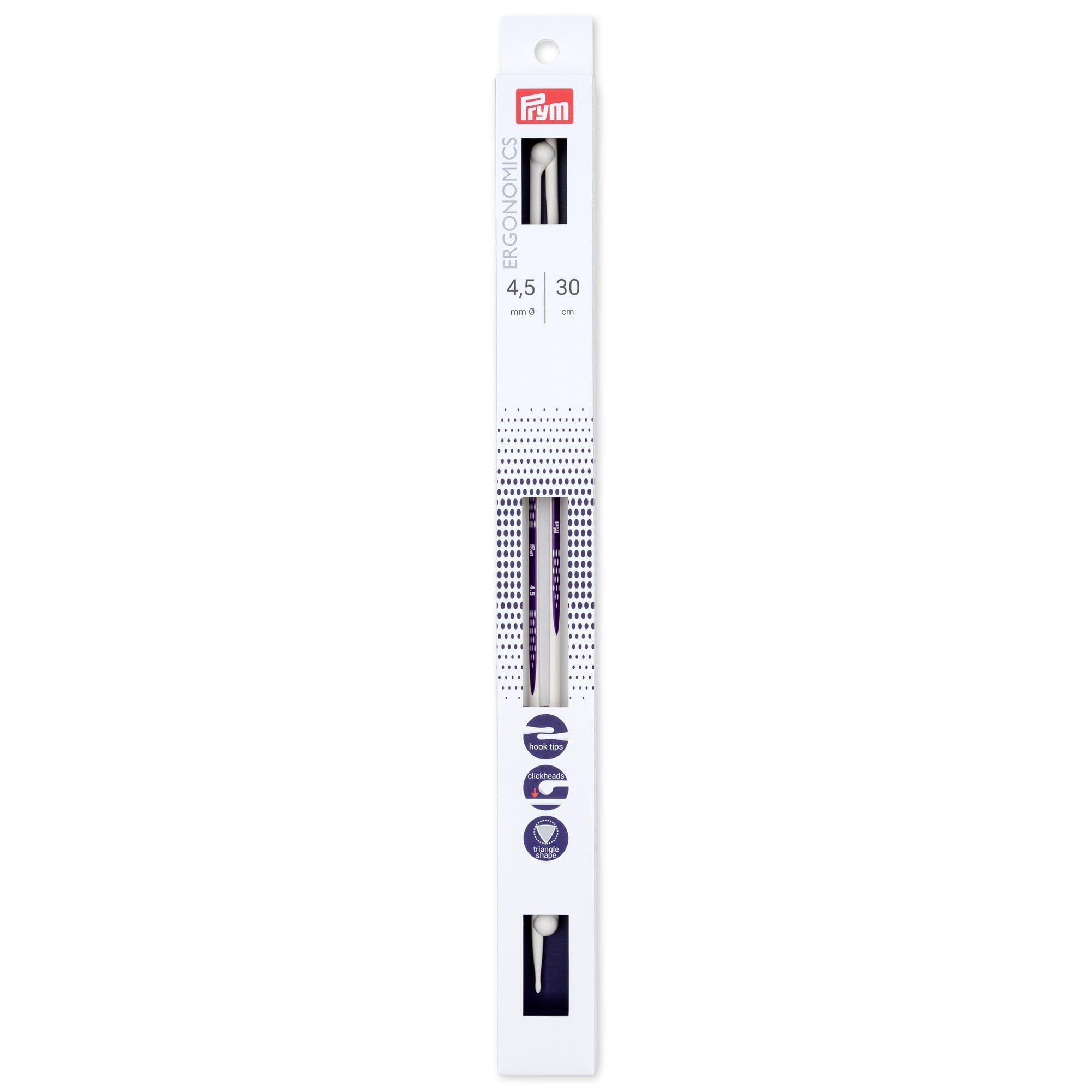 Prym "Ergonomics" 30cm (12") Single Point Knitting Needles
