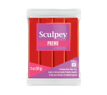 Sculpey Premo! Polymer Oven-Bake Clay - 57g Blocks - Solid Colours