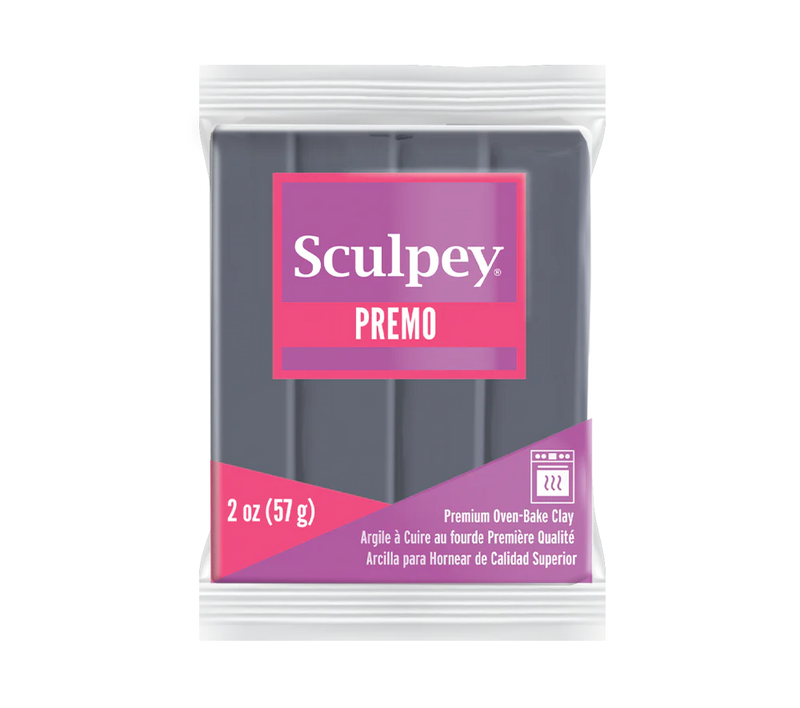 Sculpey Premo! Polymer Oven-Bake Clay - 57g Blocks - Solid Colours