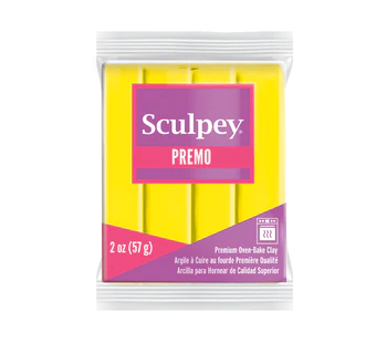 Sculpey Premo! Polymer Oven-Bake Clay - 57g Blocks - Solid Colours
