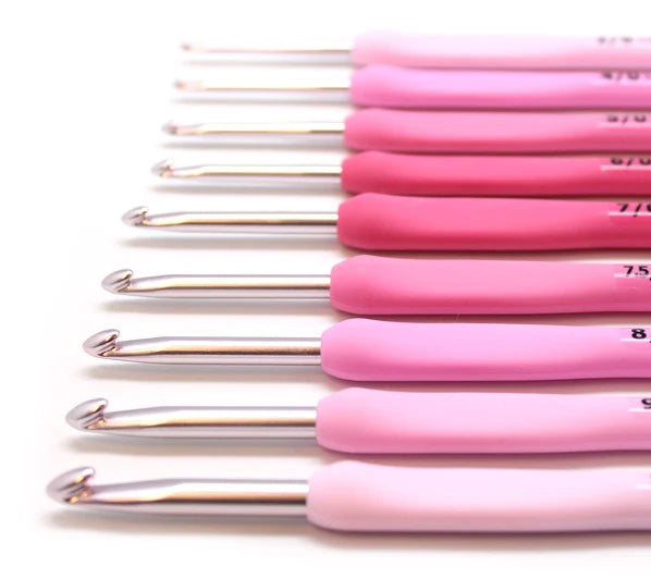 Tulip "Etimo" Rose Pink Crochet Hook (2.00mm - 6.50mm)
