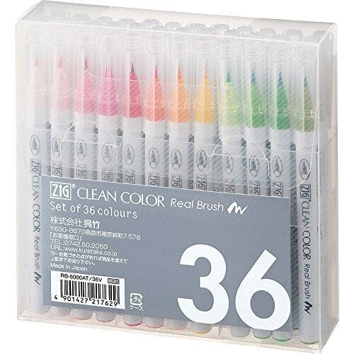 Zig Kuretake Clean Color Real Brush Marker Sets (Choose Your Pack)