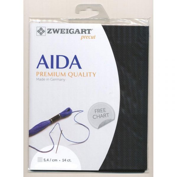 Zweigart Pre-cut Aida Cloth Fabric - 14 Count (48 x 36cm)