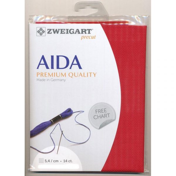 Zweigart Pre-cut Aida Cloth Fabric - 14 Count (48 x 36cm)