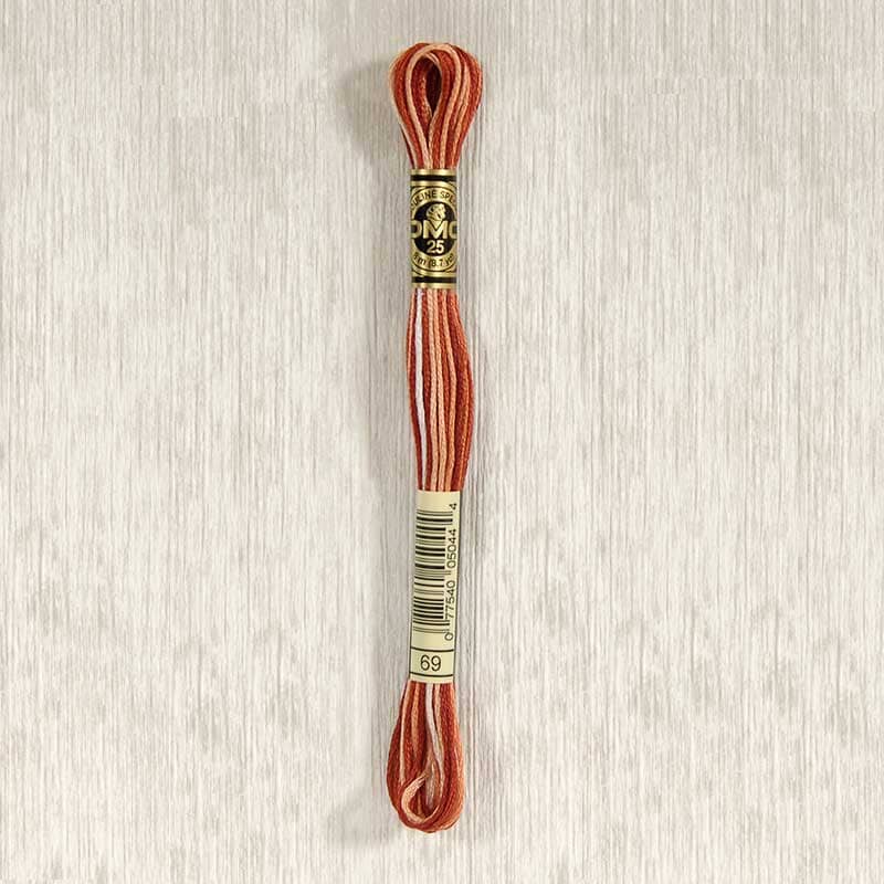 DMC Stranded Cotton Embroidery Thread (Variegated Shades - #048 - #125)