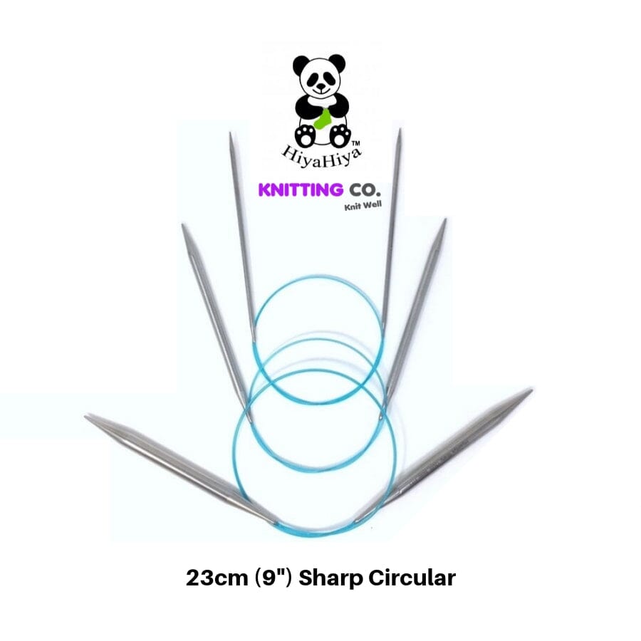 HiyaHiya Sharp Stainless Steel Circular Knitting Needles - 23cm (9")