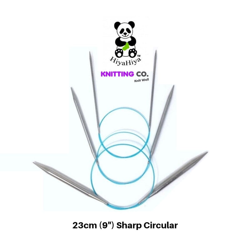HiyaHiya Sharp Stainless Steel Circular Knitting Needles - 23cm (9")