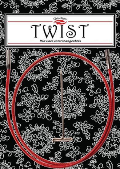 ChiaoGoo Twist Interchangeable Circular Knitting Needle Red Cable (Dif. Sizes)  | KNITTING CO. - 13