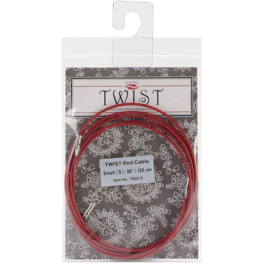 ChiaoGoo Twist Interchangeable Circular Knitting Needle Red Cable (Dif. Sizes) 125cm / 50" (Small) | KNITTING CO. - 11