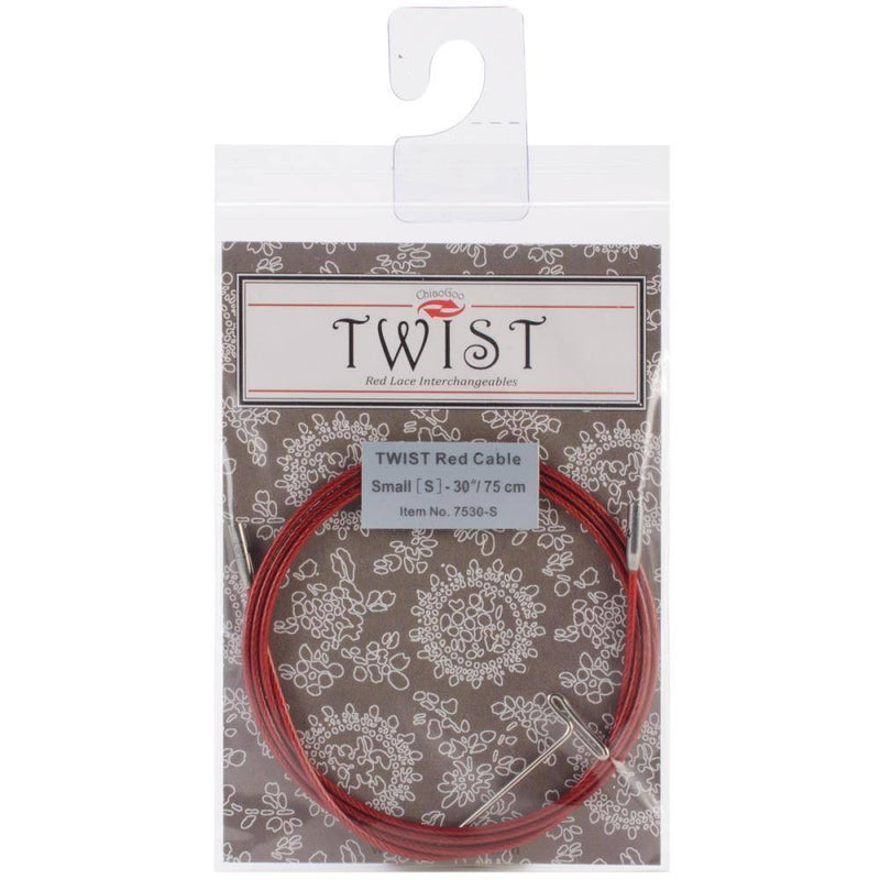 ChiaoGoo Twist Interchangeable Circular Knitting Needle Red Cable (Dif. Sizes) 75cm / 30" (Small) | KNITTING CO. - 7