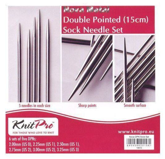 Addi Steel Double Point Needles - 8inch US 0 - 2.00mm