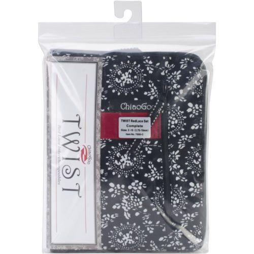 ChiaoGoo Twist Red Lace IC 5" Circular Knitting Needles Full Set (2.75-10.00mm)