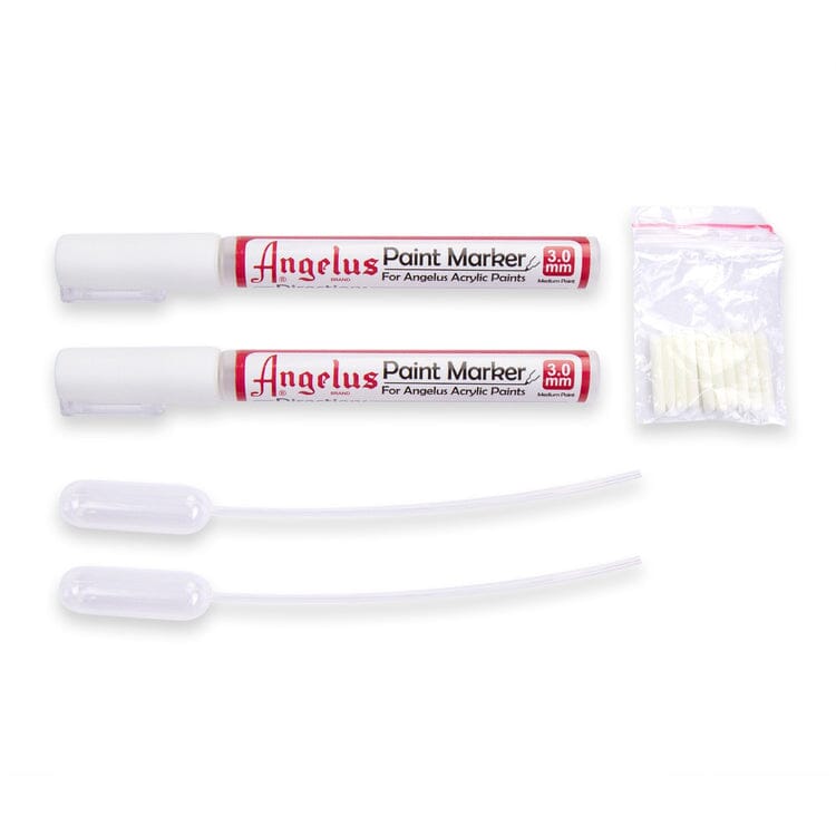 Angelus Acrylic Leather Paint Refillable Empty Markers - Set of 2