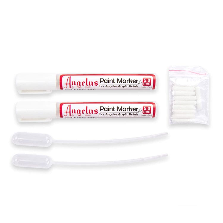Angelus Acrylic Leather Paint Refillable Empty Markers - Set of 2