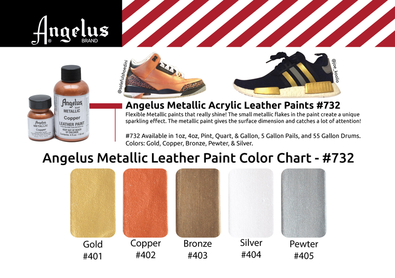 Angelus 29ml (1oz) Acrylic Leather Paint - Metallic & Pearl Colours