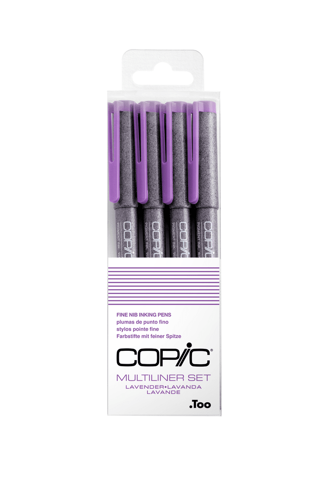 Copic Multiliner Permanent Inking Pens - Set of 4 (Choose Your Pack)