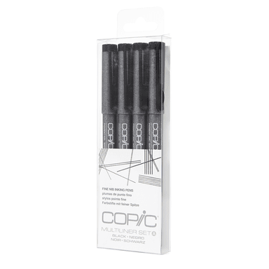 Copic Multiliner Permanent Inking Pens - Set of 4 (Choose Your Pack)